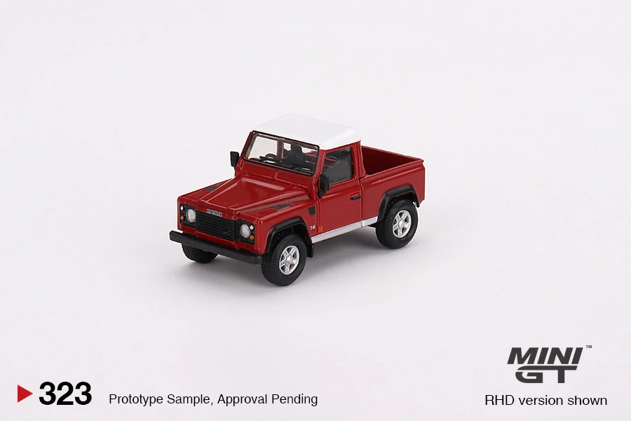 MiniGT #323 Land Rover Defender 90 Pickup Masai Red