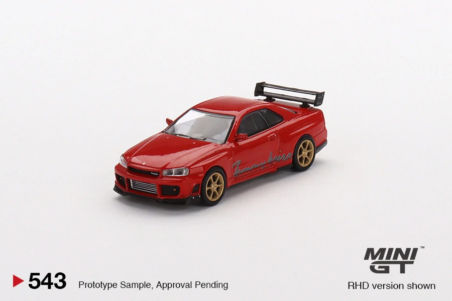 MiniGT #543 Nissan GT-R (R34) Tommykaira R-z Red