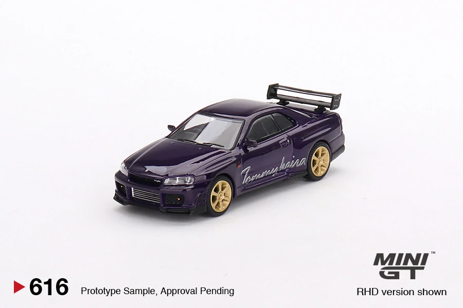 MiniGT #616 Nissan Skyline GT-R (R34) Tommykaira R-z Midnight Purple