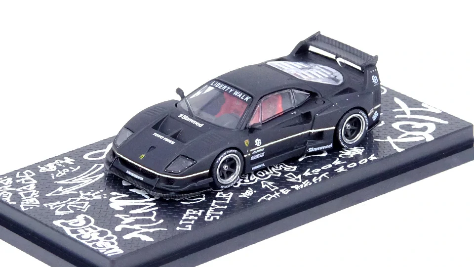 Ferrari F40 LBWK Matte Black Hong Kong Expo 2023 1:64 INNO64
