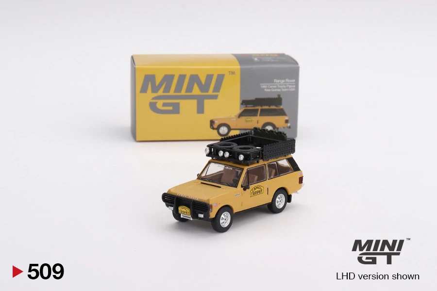MiniGT #509 Range Rover 1982 Camel Trophy Papua New Guinea Team USA