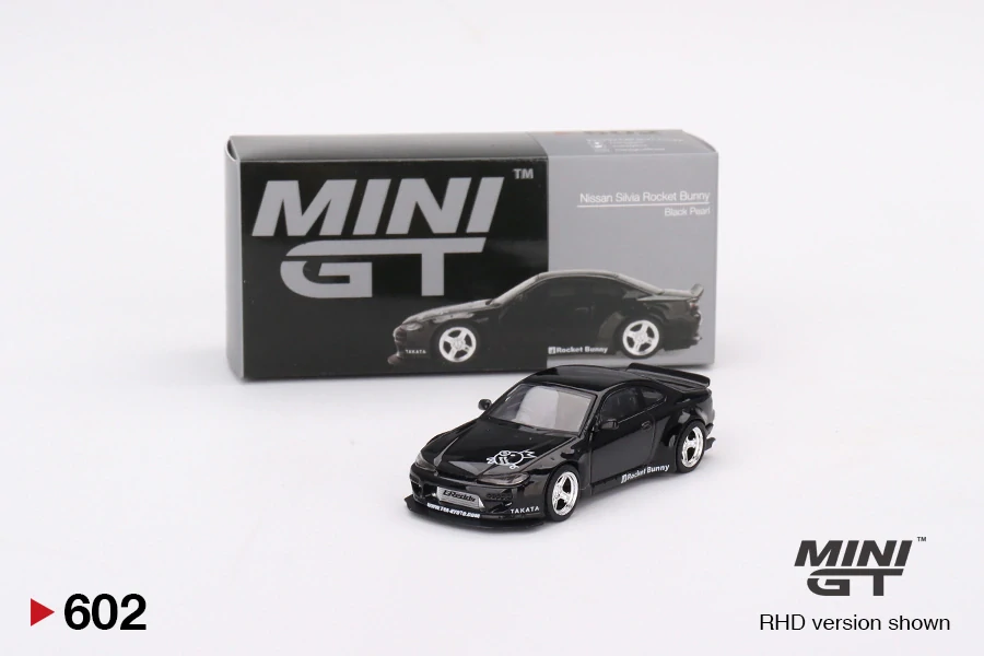 MiniGT #602 Nissan Silvia (S15) Rocket Bunny Black Pearl