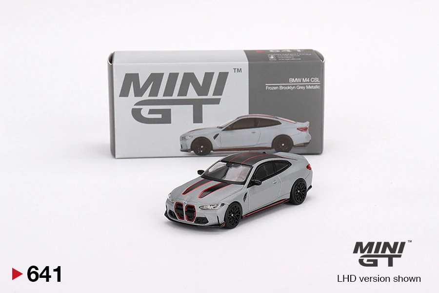 MiniGT #641 BMW M4 CSL Frozen Brooklyn Grey Metallic