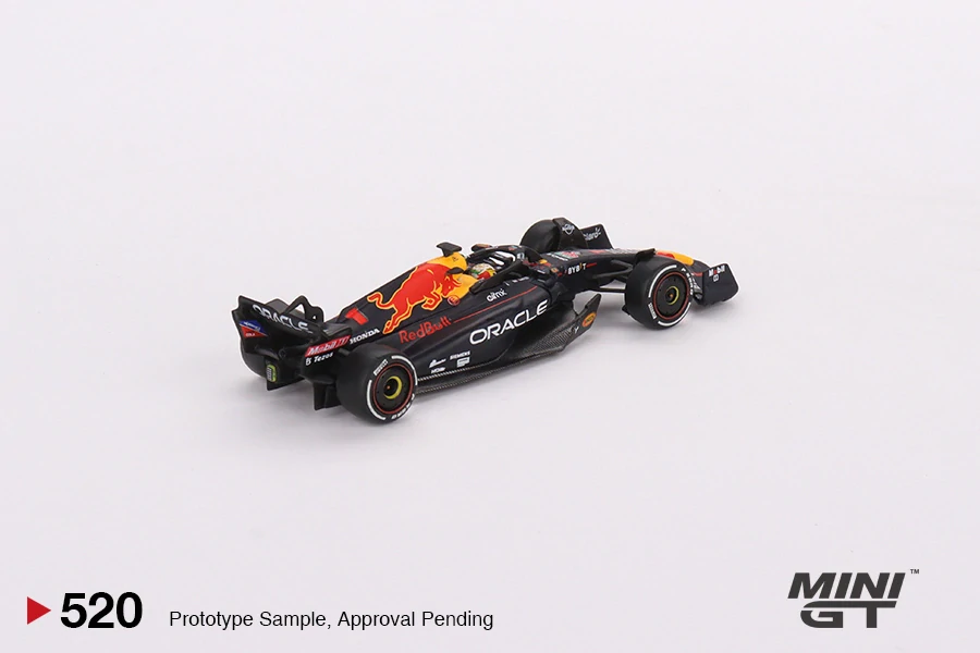 MiniGT #520 Oracle Red Bull Racing RB18 #1 Max Verstappen 2022 Abu Dhabi Grand Prix Winner