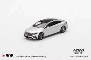 MiniGT #508 Mercedes-Benz EQS 580 4MATIC Silver Metallic