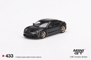 MiniGT #433 Porsche Taycan Turbo S Volcano Grey Metallic