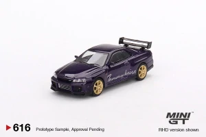 MiniGT #616 Nissan Skyline GT-R (R34) Tommykaira R-z Midnight Purple